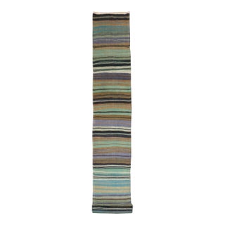 Vintage Zabihi Collection Turkish Kilim Long Runner - 2'5" x 22'6" For Sale