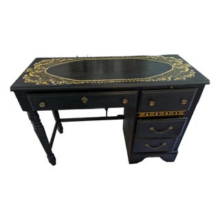 Hand Painted Vintage Student Desk For Sale