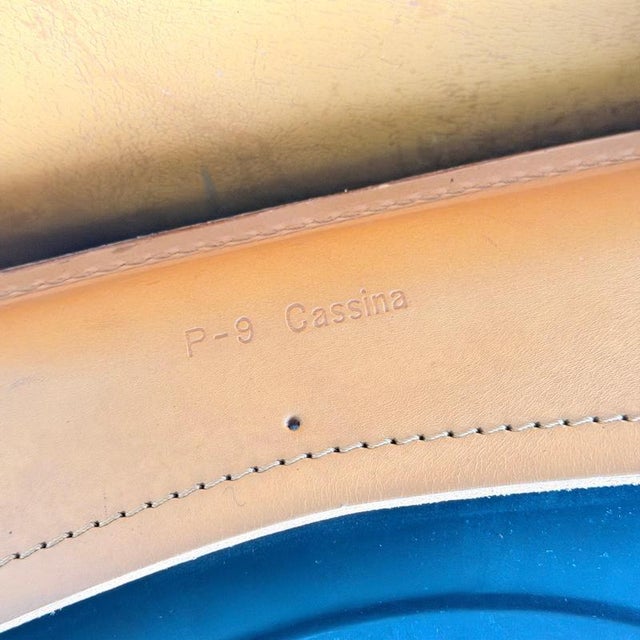 CAB 413 Armchairs in Cognac Leather attributed to Mario Bellini for Cassina, 1970s, Set of 2 For Sale - Image 15 of 16