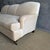 Custom Made Modern English Arm Sofa in Performance Linen Velvet - 110" For Sale - Image 11 of 11