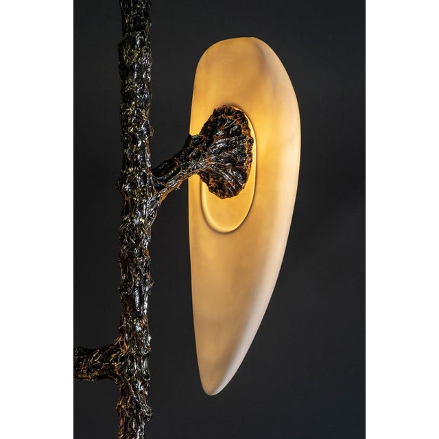 Lv-426 Vertical 3 Diffusers Pendant in Patinated Cast Bronze by William Guillon For Sale - Image 14 of 17