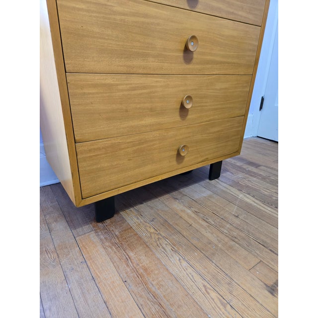 Herman Miller Mid-Century Modern Walnut Tall Dresser / Gentleman’s Chest, C. 1950s For Sale - Image 10 of 11