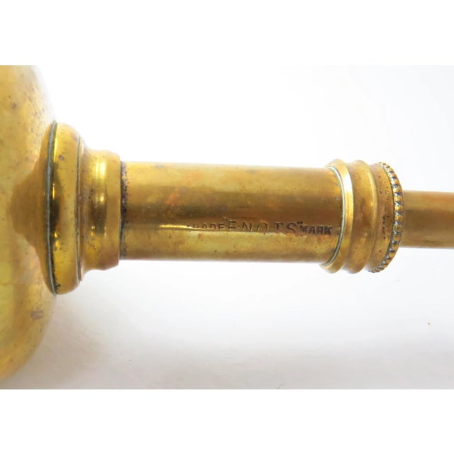 Brass Antique Telescopic Brass Fireplace Brush / Broom by Benton & Stone Made in England For Sale - Image 8 of 10