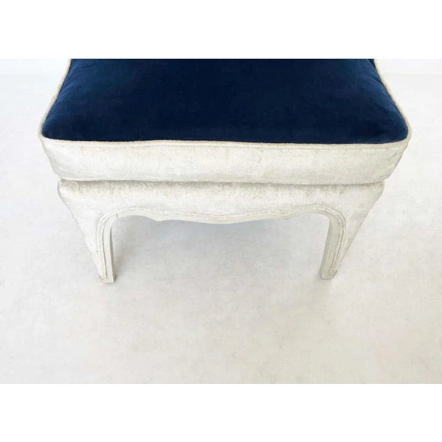 1960s Hollywood Regency Two-Tone Slipper Chairs - A Pair For Sale In Dallas - Image 6 of 9