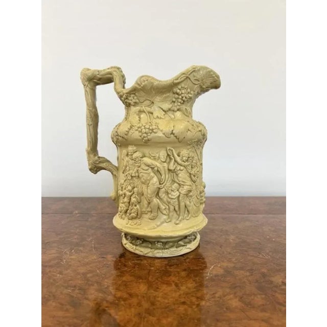 Ceramic Antique Moulded Jug, 1844 For Sale - Image 7 of 7