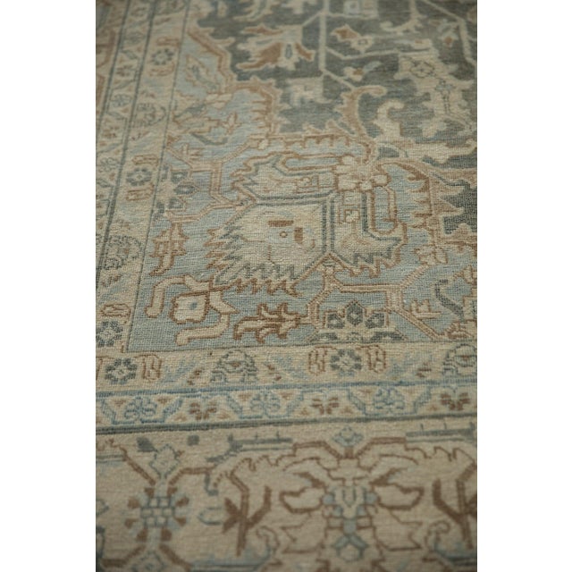 Old New House 1950s Vintage Persian Tabriz Arrowed Medallion Wool Carpet For Sale - Image 4 of 12