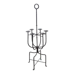 Vintage Parzinger Wrought Iron Metal Candelabra