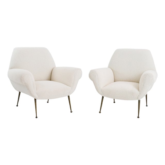 Armchairs attributed to Gigi Radice for Minotti, 1960s, Set of 2 For Sale