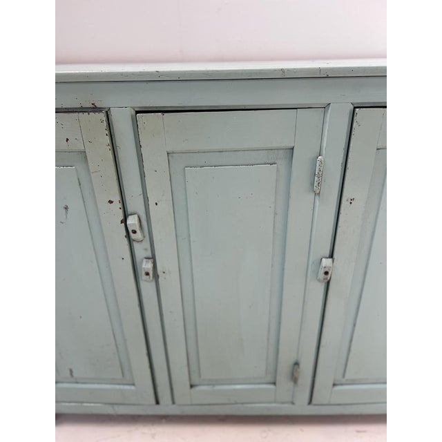 Parisian Kitchen Buffet with Three Doors in Patinated Beechwood For Sale - Image 3 of 11