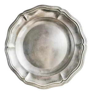 Antique Christofle Silver Plated Serving Tray From Hotel Reynolds Paris