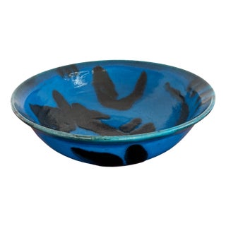 Stoneware Centerpiece Bowl by Guido Gambone, Italy, 1970s For Sale