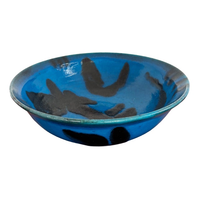 Stoneware Centerpiece Bowl by Guido Gambone, Italy, 1970s For Sale