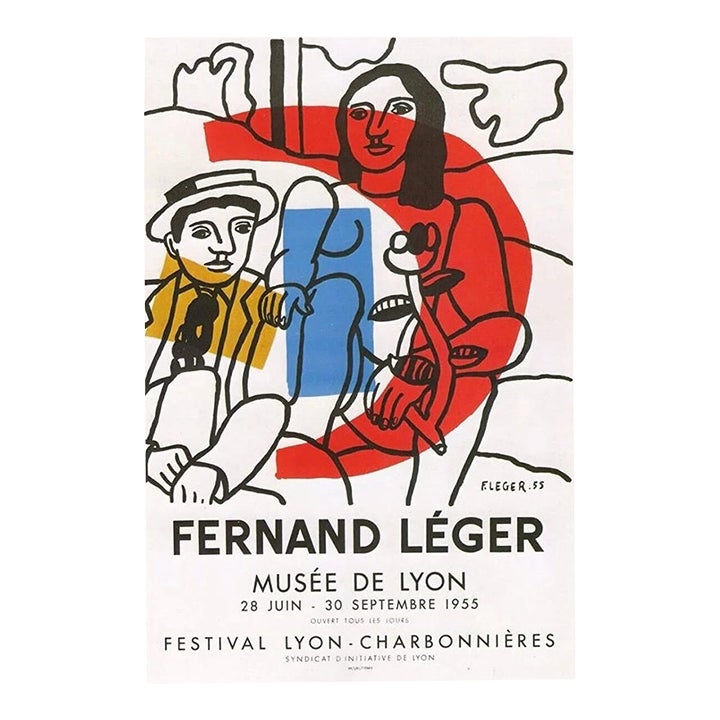 Fernand Leger Lithograph for Expo 1956 Art in Posters 36 Mourlot | Chairish