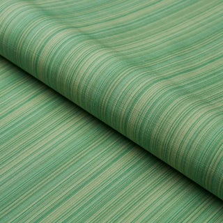 SAMPLE - Schumacher X Mark D. Sikes Gracie Solid Strie Fabric In Emerald For Sale
