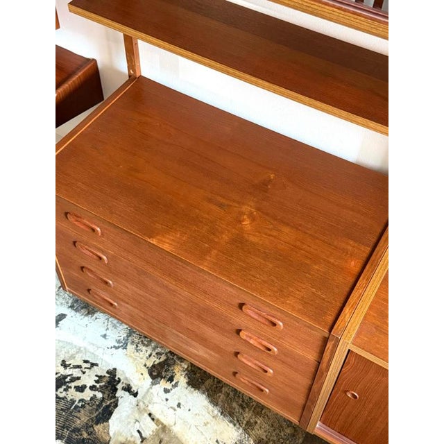 1960s PS System Wall Unit in Teak, 1960s For Sale - Image 5 of 10