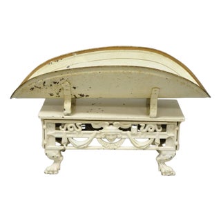 Antique Putzeys & Melot Liège Belgium Neoclassical Style Cast Iron Baby Scale For Sale