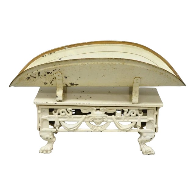 Antique Putzeys & Melot Liège Belgium Neoclassical Style Cast Iron Baby Scale For Sale