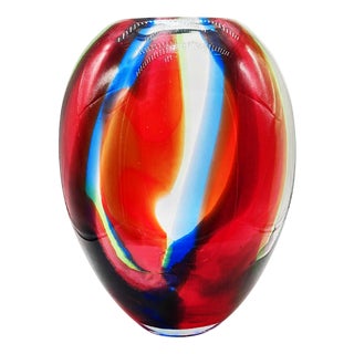 Vase in Murano Glass, Italy, 1970s For Sale