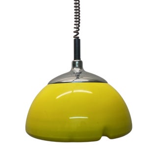 Space Age Mushroom Ceiling Lamp in Yellow by Cosack, 1960s For Sale