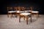 Set of 8 Chairs in Caviuna Wood & Linen, Alexandre Rapoport, 1960s For Sale In New York - Image 6 of 13