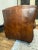 Vintage Traditional Chocolate Brown Leather Club Chair Recliner With Brass Nailhead Trim For Sale - Image 12 of 16