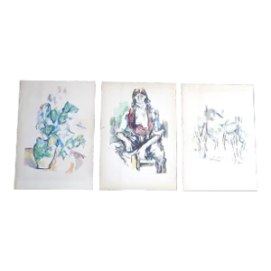 Vintage Paul Cezanne Screenprints - Set of 3
