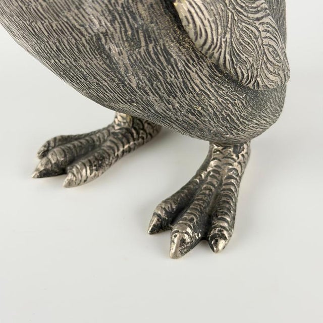 Silver-Plated Brass Penguin Sculpture from Gucci, Italy, 1970s For Sale - Image 10 of 16