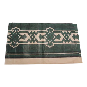 Antique Hunter Green and Natural Chintz Trellis Pattern Textile