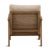 Coastal Contemporary Sand Chenille & Cane Arm Chair For Sale - Image 4 of 7