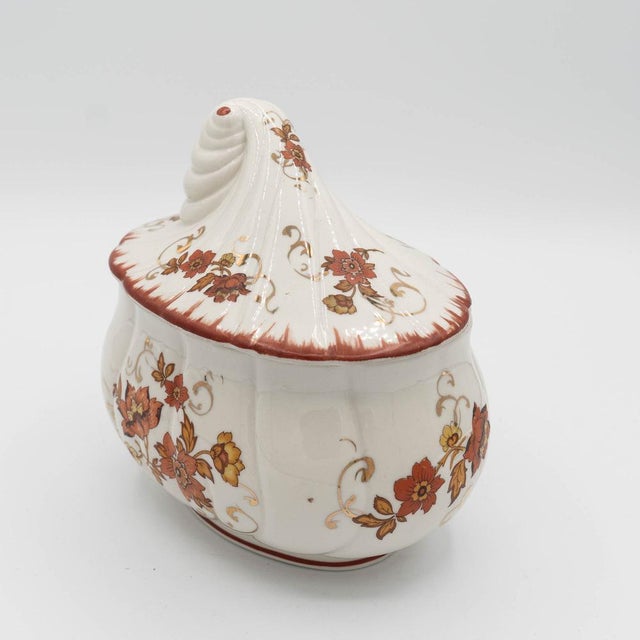 Vintage Porcelain Candy Dish by Albert Laurent for Couleuvre, 1940s For Sale - Image 12 of 15