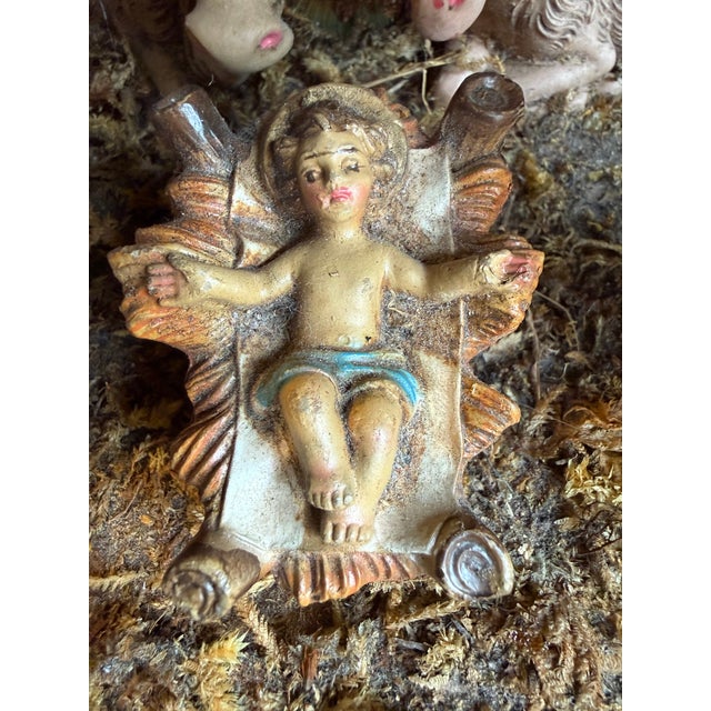 1960’s Italian Crèche Nativity Large Set For Sale - Image 17 of 18