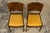 Pair of 1930s French Art Deco Mustache-Back Oak and Walnut Side Accent Chairs For Sale - Image 4 of 18