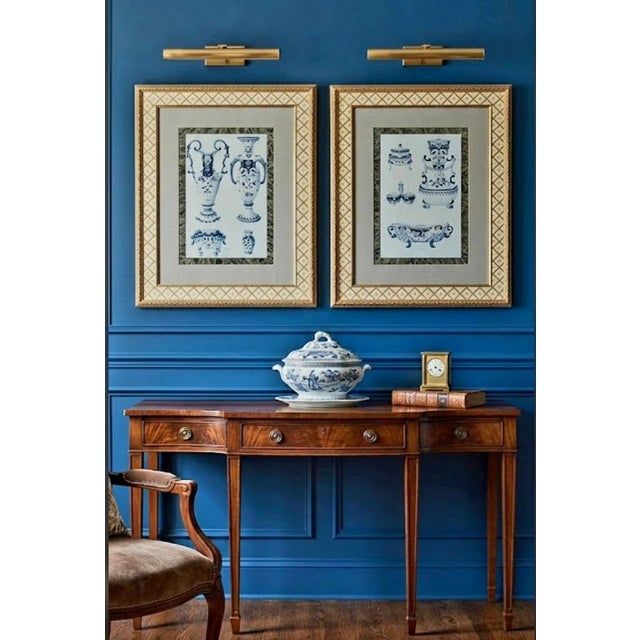 Vintage John Richard Framed Chinoiserie Urns Decorative Wall Art Prints- a Pair For Sale - Image 13 of 13