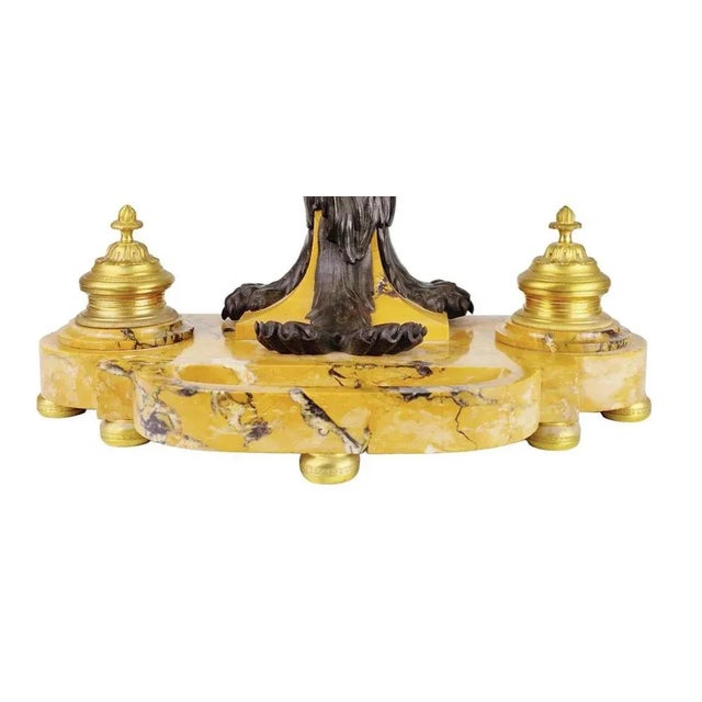 19th Century Napoleon III Lion Inkwell For Sale - Image 3 of 6