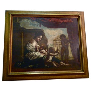 Francesco Furini, Christian Charity, 1600s, Oil on Canvas For Sale
