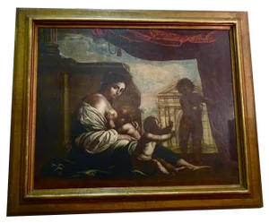 Francesco Furini, Christian Charity, 1600s, Oil on Canvas
