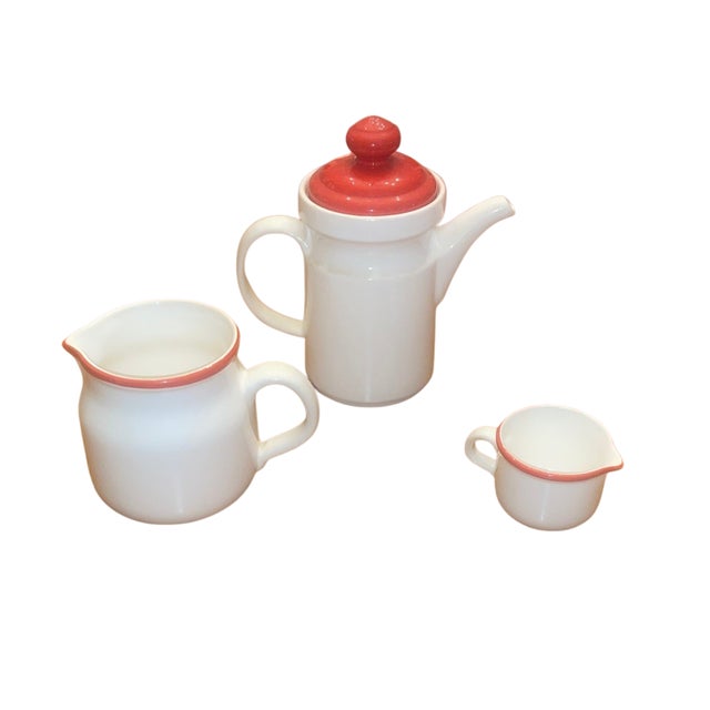 Mid-Century Modern 1970s Arabia Finland "Katja" Ceramic Coffee & Breakfast Set - 10 Pieces For Sale - Image 3 of 7