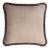 HAPPY PILLOW EDITION Velvet Cushion with Multicoloured Grey Fringes by Lorenza Briola for LO Decor For Sale