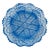 Blue Vintage Blue Imperial Glass Bowl With Diamond and Fan Pattern For Sale - Image 8 of 9