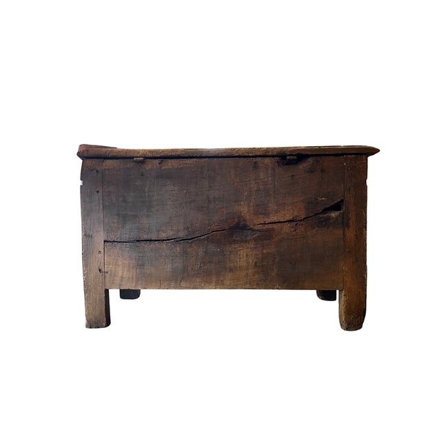 Brown 1800’s Primitive Trunk For Sale - Image 8 of 9