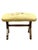 Vintage English Needlepoint Footstool With Carved Oak Base | Mid-Century Upholstered Stool For Sale - Image 15 of 18
