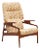 Mid 20th Century John Bone Reclining High Back Lounge Chair in Teak For Sale
