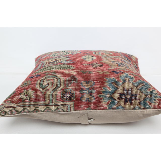 Art Deco Handmade Decorative Home Decor Throw Rug Pillow - 16'' X 16'' For Sale - Image 3 of 9