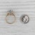 Gemstone Mid 20th Century 1.61ctw Oval Aquamarine Diamond Halo Ring 14k Yellow Gold Size 7.25 For Sale - Image 7 of 8