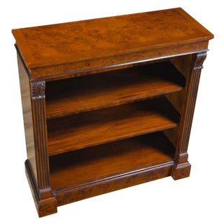 Burled Penhurst and Mahogany Bookcase For Sale