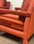 1970s Milo Baughman Red Parsons Armchairs – a Pair For Sale - Image 10 of 12
