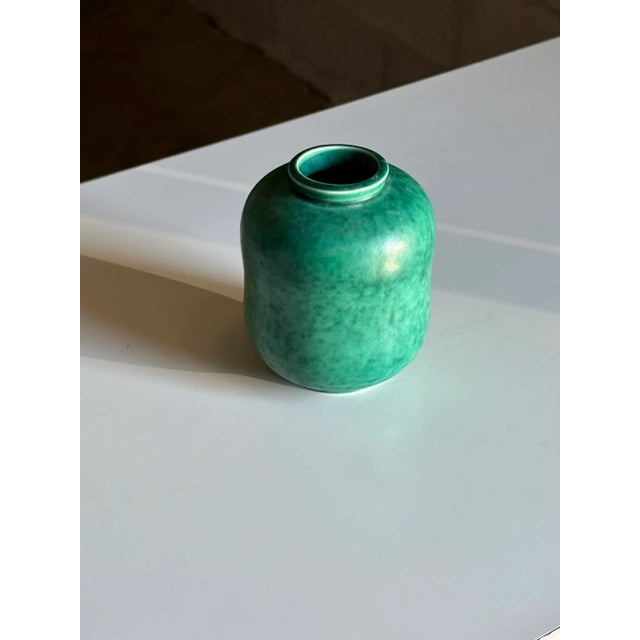 Mid-Century Modern 1950s Wilhelm Kåge for Gustavsberg Argenta Gourd Shaped Vase, Unmarked For Sale - Image 3 of 8