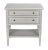 Noir NOIR Oxford 2-Drawer Side Table, White Wash For Sale - Image 4 of 5