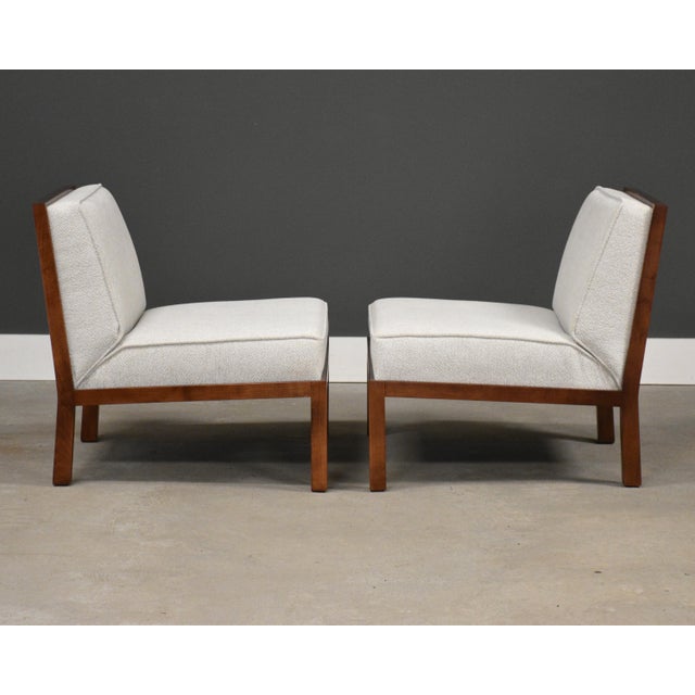 Baker Furniture Company 1970s Michael Taylor for Baker Slipper Lounge Chairs - A Pair For Sale - Image 4 of 9
