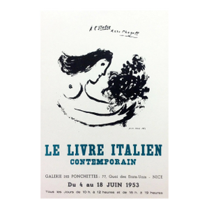 Chagall Lithograph 19 Le Livre Italien Art in Posters